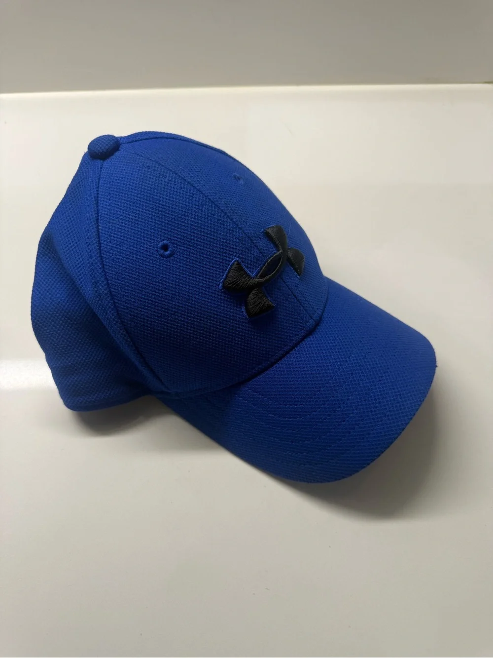Youth Kids Under Armour Blue Baseball Hat with Black Logo